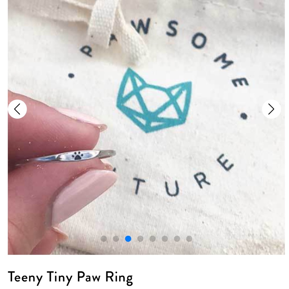 New 925 Irish Silver Paw Ring ! ❤️❤️CUTEST ever ! - Picture 4 of 9